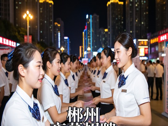 郴州夜幕招聘，成语点缀郴州繁华，夜场服务员火热招募中