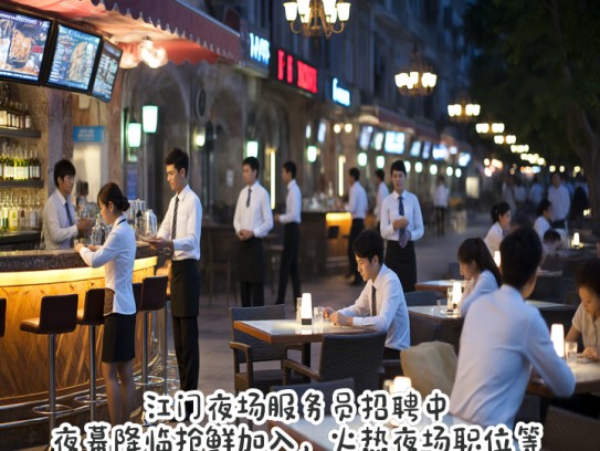 江门夜场服务员招聘中，夜幕降临抢鲜加入，火热夜场职位等你来挑战！