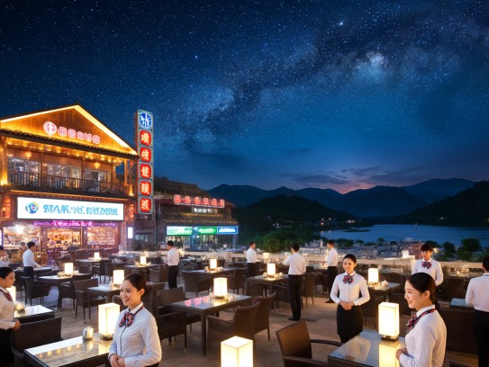 夜招繁星·灯火通明——自贡夜场热招服务员，成语故事中的职业新篇