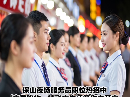 保山夜场服务员职位热招中！夜幕降临，精彩夜生活等你来开启