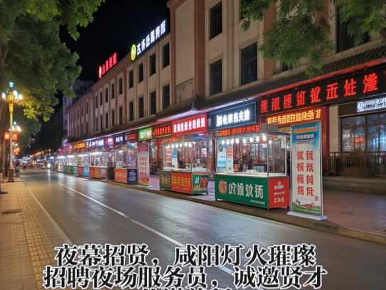 夜幕招贤，咸阳灯火璀璨，招聘夜场服务员，诚邀贤才共谋前程！