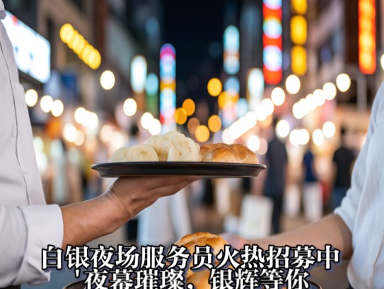 白银夜场服务员火热招募中！夜幕璀璨，银辉等你闪耀——服务员职位启事