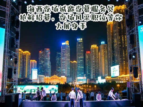 海西夜场诚邀夜幕服务员,抢鲜招募,夜场风采职位等你大展身手! 海西夜场诚邀夜幕服务员,抢鲜招募,夜场风采职位等你大展身手!