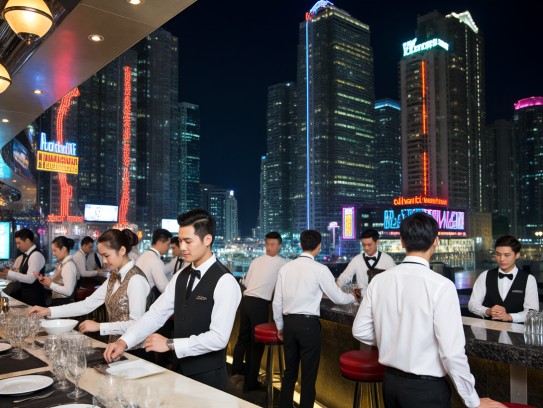 金门夜场繁华招聘记，服务员岗位中的璀璨人生百态揭秘