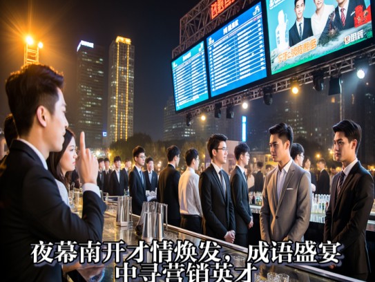 夜幕南开才情焕发，成语盛宴中寻营销英才——南开夜场招聘启事