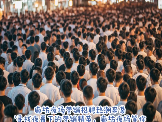 廊坊夜场营销招聘热潮来袭!寻找夜幕下的营销精英,廊坊夜场等你加入,共创辉煌事业! 廊坊夜场营销招聘热潮来袭!寻找夜幕下的营销精英,廊坊夜场等你加入,共创辉煌事业!