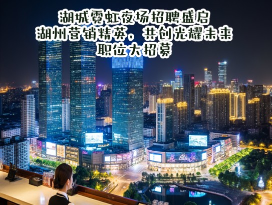 湖城霓虹夜场招聘盛启，湖州营销精英，共创光耀未来职位大招募