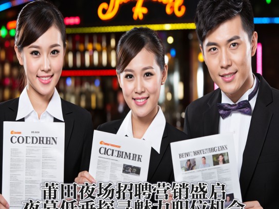 莆田夜场招聘营销盛启，夜幕低垂探寻魅力职位机会