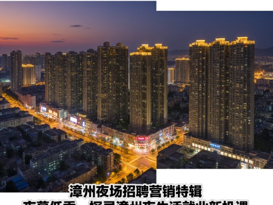 漳州夜场招聘营销特辑，夜幕低垂，探寻漳州夜生活就业新机遇
