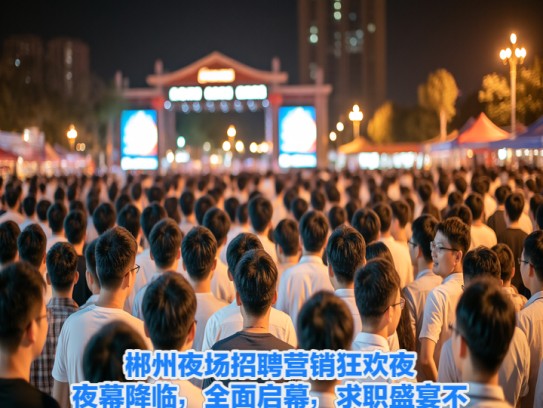 郴州夜场招聘营销狂欢夜,夜幕降临,全面启幕,求职盛宴不容错过 郴州夜场招聘营销狂欢夜,夜幕降临,全面启幕,求职盛宴不容错过