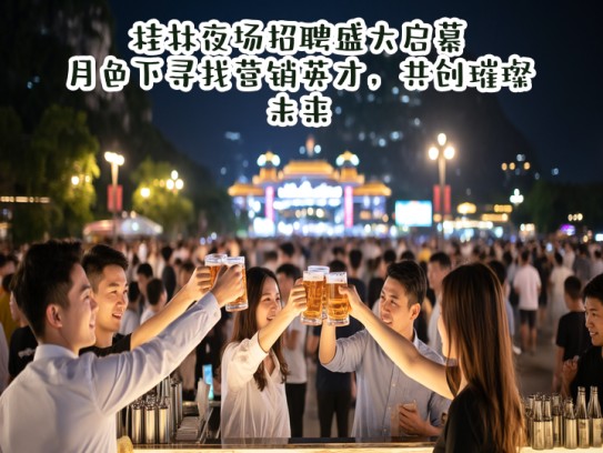 桂林夜场招聘盛大启幕,月色下寻找营销英才,共创璀璨未来 桂林夜场招聘盛大启幕,月色下寻找营销英才,共创璀璨未来
