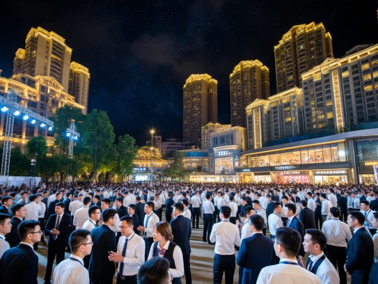 安顺夜场招聘营销盛宴，夜幕璀璨，寻璀璨星河中的营销精英