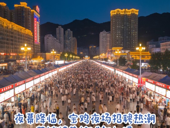 夜幕降临，宝鸡夜场招聘热潮，营销精英抢滩新机遇