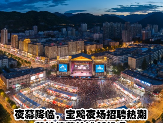 夜幕降临，宝鸡夜场招聘热潮，营销精英抢滩新机遇