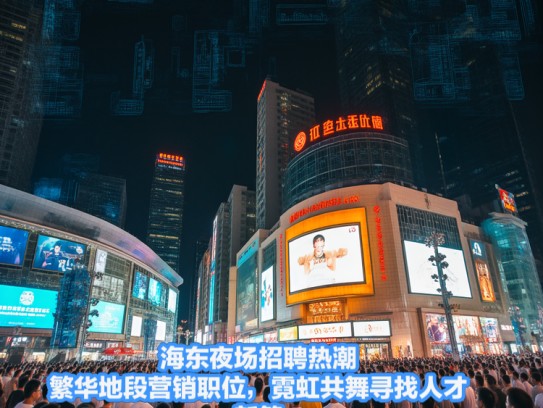 海东夜场招聘热潮，繁华地段营销职位，霓虹共舞寻找人才新篇