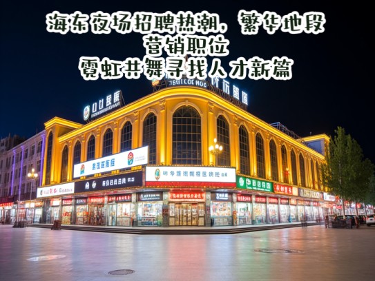 海东夜场招聘热潮，繁华地段营销职位，霓虹共舞寻找人才新篇