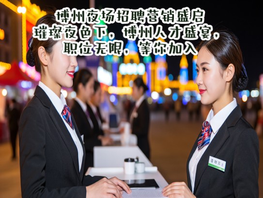 博州夜场招聘营销盛启，璀璨夜色下，博州人才盛宴，职位无限，等你加入！