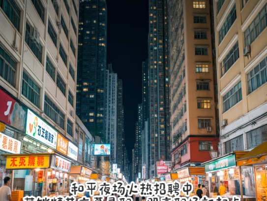 和平夜场火热招聘中，营销精英夜幕寻职，照亮职场新起点