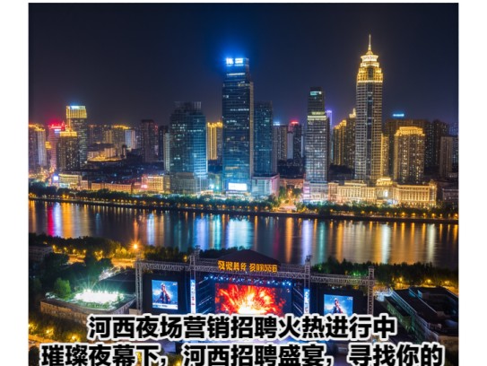 河西夜场营销招聘火热进行中！璀璨夜幕下，河西招聘盛宴，寻找你的璀璨舞台—夜场营销精英招募启事
