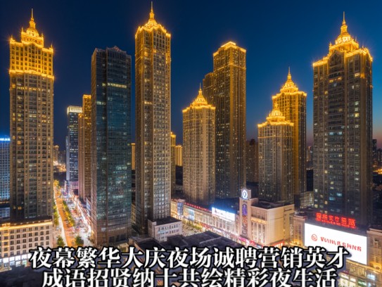 夜幕繁华大庆夜场诚聘营销英才，成语招贤纳士共绘精彩夜生活画卷