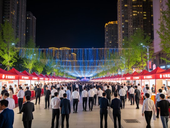 长宁夜色霓虹下，招贤纳士共谱营销传奇——夜场招聘成语风采