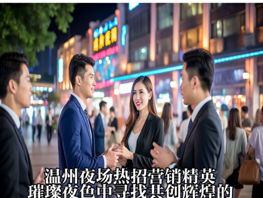 温州夜场热招营销精英，璀璨夜色中寻找共创辉煌的你！