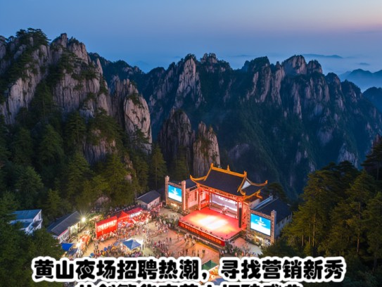 黄山夜场招聘热潮，寻找营销新秀共创繁华夜黄山招聘盛典