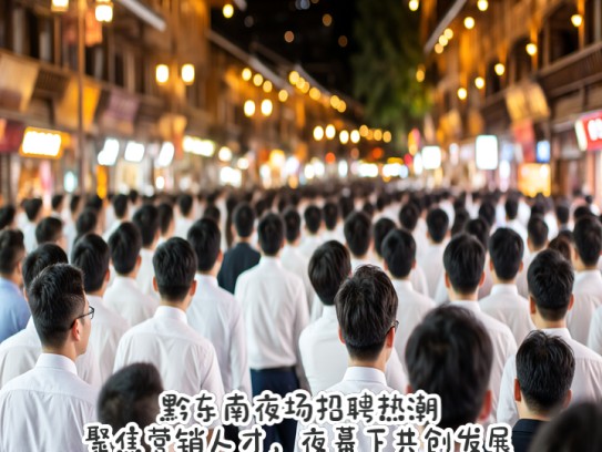 黔东南夜场招聘热潮，聚焦营销人才，夜幕下共创发展新篇章