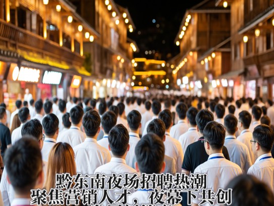 黔东南夜场招聘热潮，聚焦营销人才，夜幕下共创发展新篇章