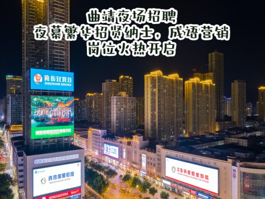 曲靖夜场招聘，夜幕繁华招贤纳士，成语营销岗位火热开启