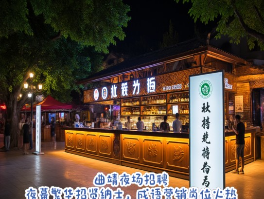 曲靖夜场招聘，夜幕繁华招贤纳士，成语营销岗位火热开启