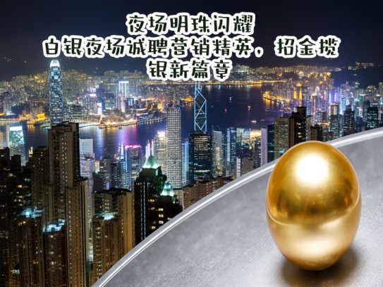 夜场明珠闪耀，白银夜场诚聘营销精英，招金揽银新篇章