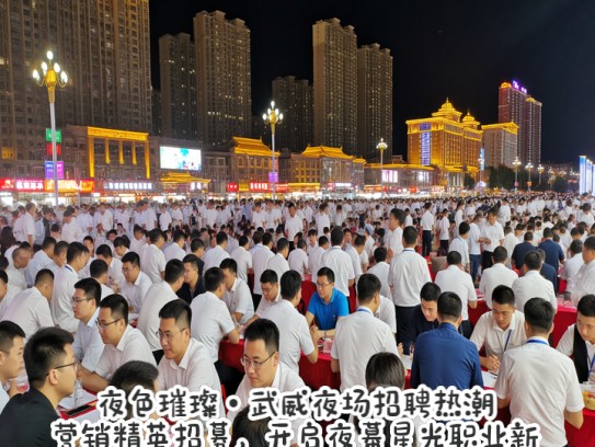 夜色璀璨·武威夜场招聘热潮，营销精英招募，开启夜幕星光职业新旅程