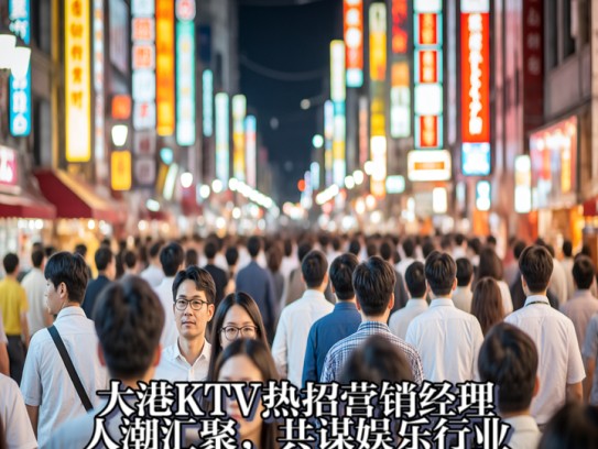 大港KTV热招营销经理，人潮汇聚，共谋娱乐行业巅峰，加盟共创辉煌王国