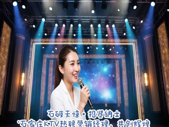 石破天惊·招贤纳士！石家庄KTV热聘营销经理，共创辉煌未来