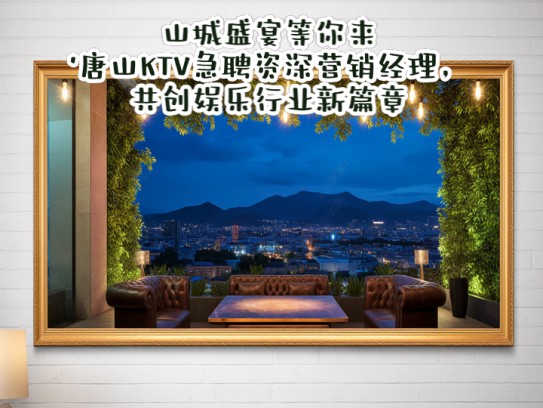 山城盛宴等你来!唐山KTV急聘资深营销经理,共创娱乐行业新篇章 山城盛宴等你来!唐山KTV急聘资深营销经理,共创娱乐行业新篇章