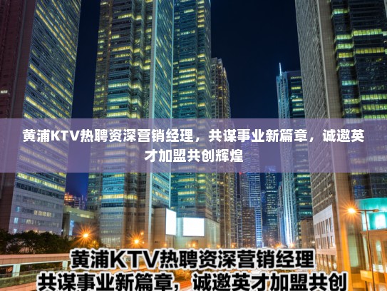 黄浦KTV热聘资深营销经理,共谋事业新篇章,诚邀英才加盟共创辉煌 黄浦KTV热聘资深营销经理,共谋事业新篇章,诚邀英才加盟共创辉煌