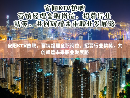 安阳KTV热聘，营销经理全职岗位，招募行业精英，共创辉煌未来职业发展路