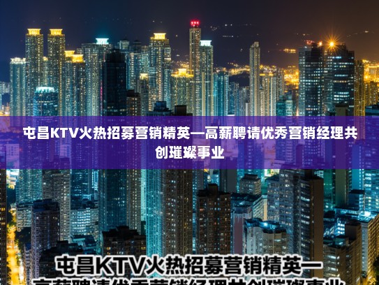 屯昌KTV火热招募营销精英—高薪聘请优秀营销经理共创璀璨事业