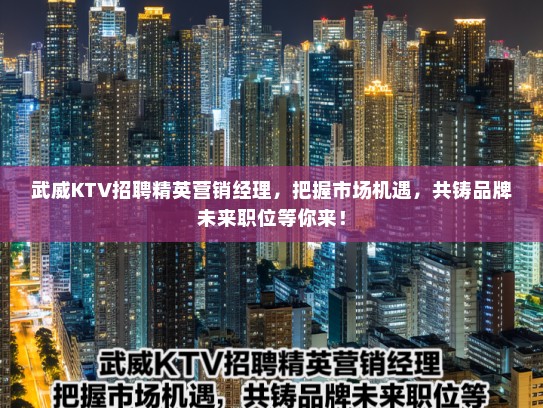 武威KTV招聘精英营销经理，把握市场机遇，共铸品牌未来职位等你来！