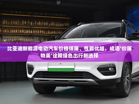 比亚迪新能源电动汽车价格低廉、性能优越，成语‘价廉物美’诠释绿色出行新选择