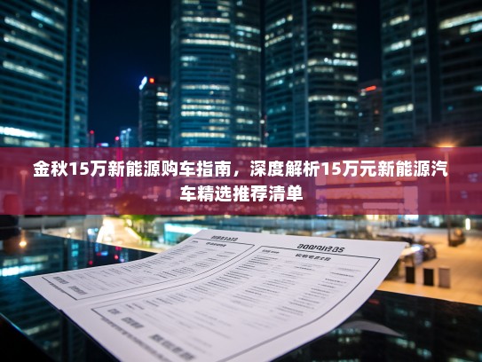 金秋15万新能源购车指南，深度解析15万元新能源汽车精选推荐清单