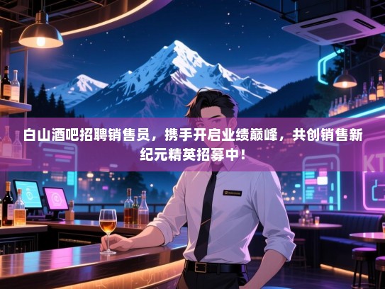 白山酒吧招聘销售员,携手开启业绩巅峰,共创销售新纪元精英招募中! 白山酒吧招聘销售员,携手开启业绩巅峰,共创销售新纪元精英招募中!