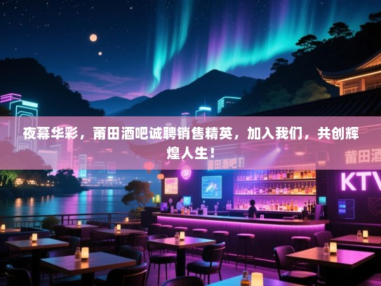 夜幕华彩,莆田酒吧诚聘销售精英,加入我们,共创辉煌人生! 夜幕华彩,莆田酒吧诚聘销售精英,加入我们,共创辉煌人生!