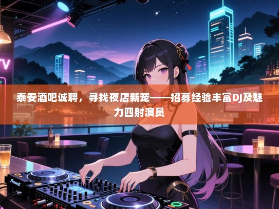 泰安酒吧诚聘,寻找夜店新宠——招募经验丰富DJ及魅力四射演员 泰安酒吧诚聘,寻找夜店新宠——招募经验丰富DJ及魅力四射演员