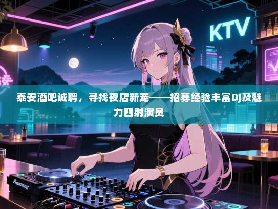 泰安酒吧诚聘,寻找夜店新宠——招募经验丰富DJ及魅力四射演员 泰安酒吧诚聘,寻找夜店新宠——招募经验丰富DJ及魅力四射演员