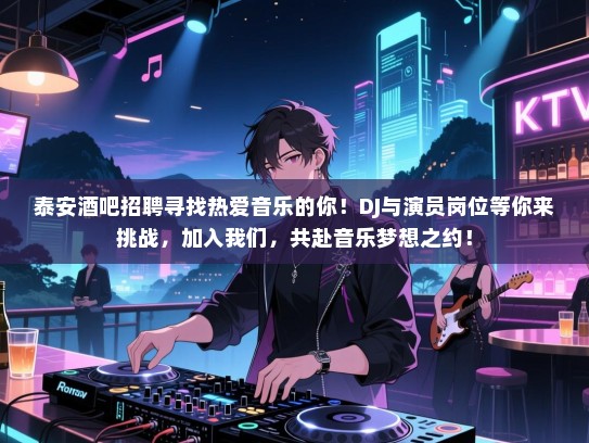 泰安酒吧招聘寻找热爱音乐的你!DJ与演员岗位等你来挑战,加入我们,共赴音乐梦想之约! 泰安酒吧招聘寻找热爱音乐的你!DJ与演员岗位等你来挑战,加入我们,共赴音乐梦想之约!