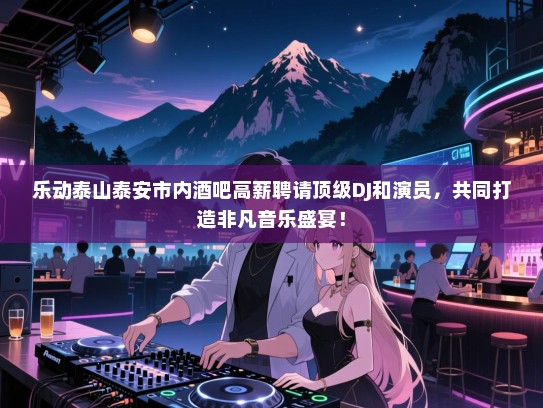 乐动泰山泰安市内酒吧高薪聘请顶级DJ和演员,共同打造非凡音乐盛宴! 乐动泰山泰安市内酒吧高薪聘请顶级DJ和演员,共同打造非凡音乐盛宴!