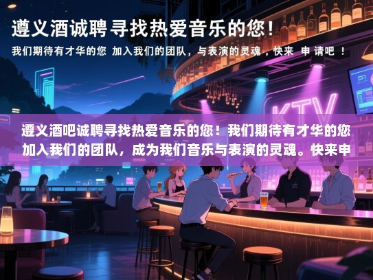 遵义酒吧诚聘寻找热爱音乐的您!我们期待有才华的您加入我们的团队,成为我们音乐与表演的灵魂。快来申请吧! 遵义酒吧诚聘寻找热爱音乐的您!我们期待有才华的您加入我们的团队,成为我们音乐与表演的灵魂。快来申请吧!