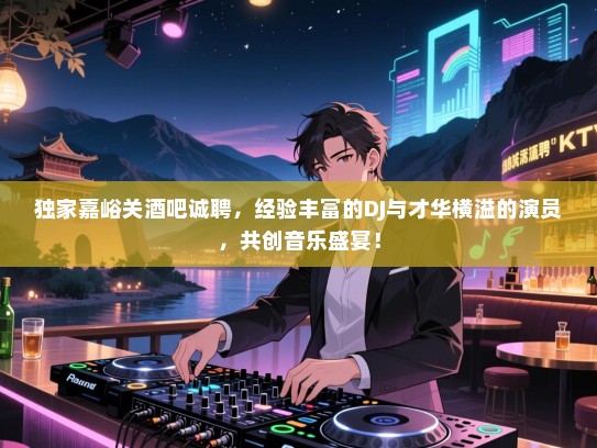 独家嘉峪关酒吧诚聘，经验丰富的DJ与才华横溢的演员，共创音乐盛宴！